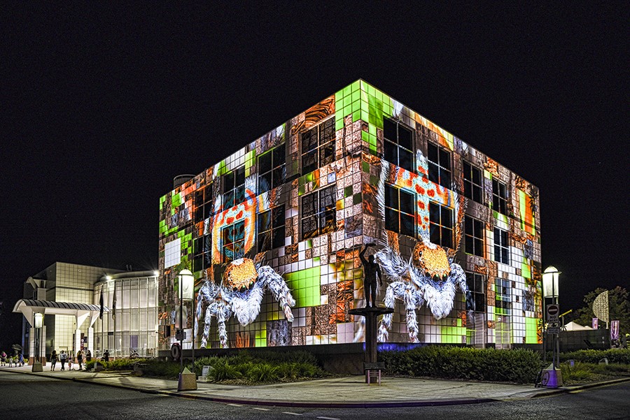 captivating-architectural-projections-on-questacon-in-canberra